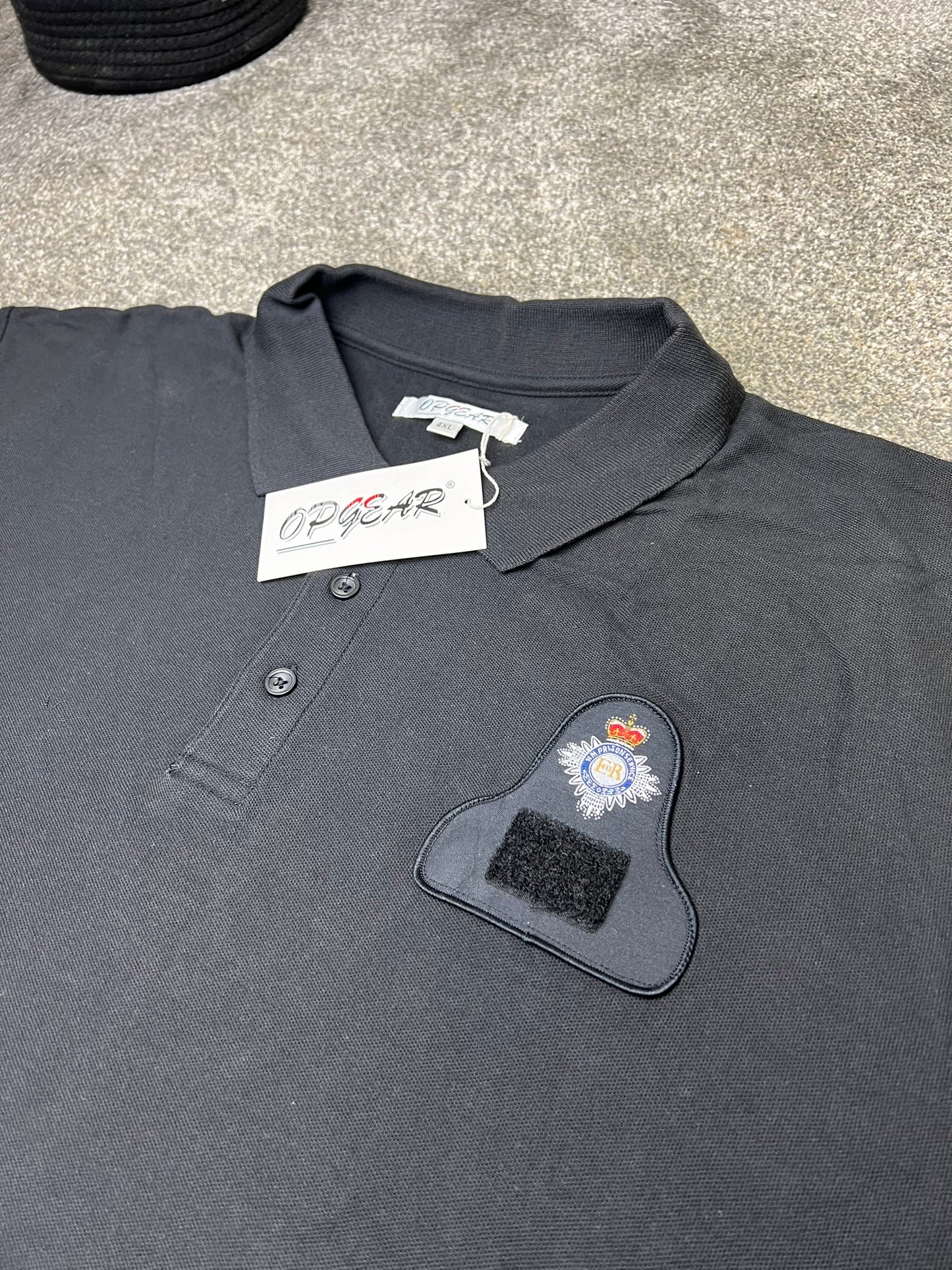 Genuine Unissued Prison Service Black / Navy Polo Shirt T-Shirt - Large & XXXXL