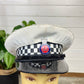 Vintage Ex Essex Police Traffic Officers Hat Peak Cap 59cm Obsolete Badge Collector Film Prop Uniform Display