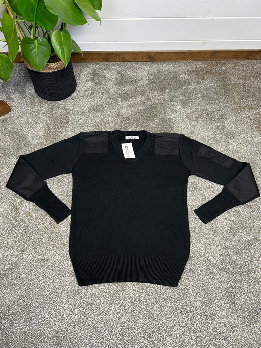 NEW Black Pullover Jumper MEDIUM Security Prison Uniform Outdoor Work Fishing