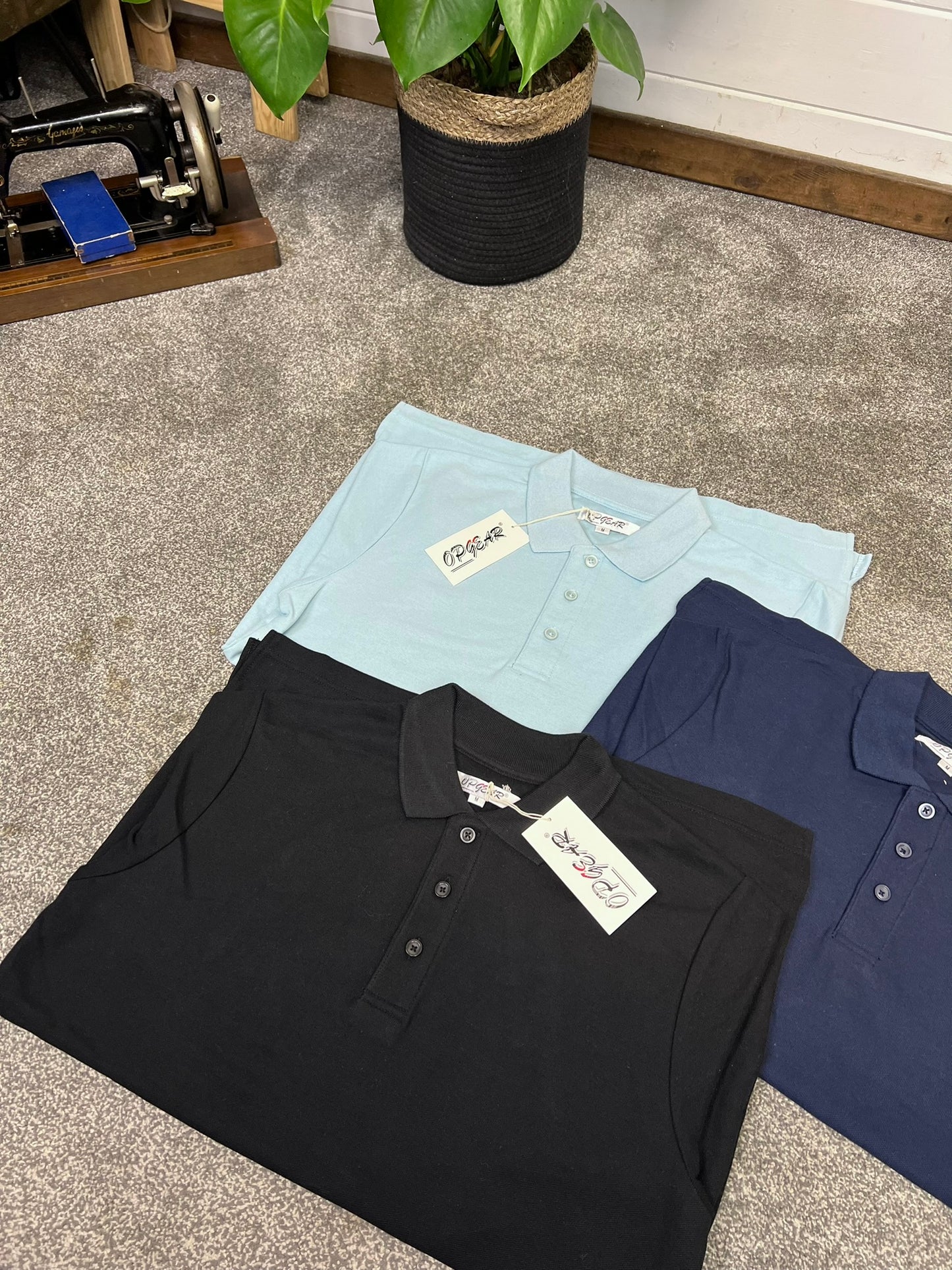 3x NEW Men's Polo Shirt T-Shirt Uniform Job Lot Bundle - MEDIUM