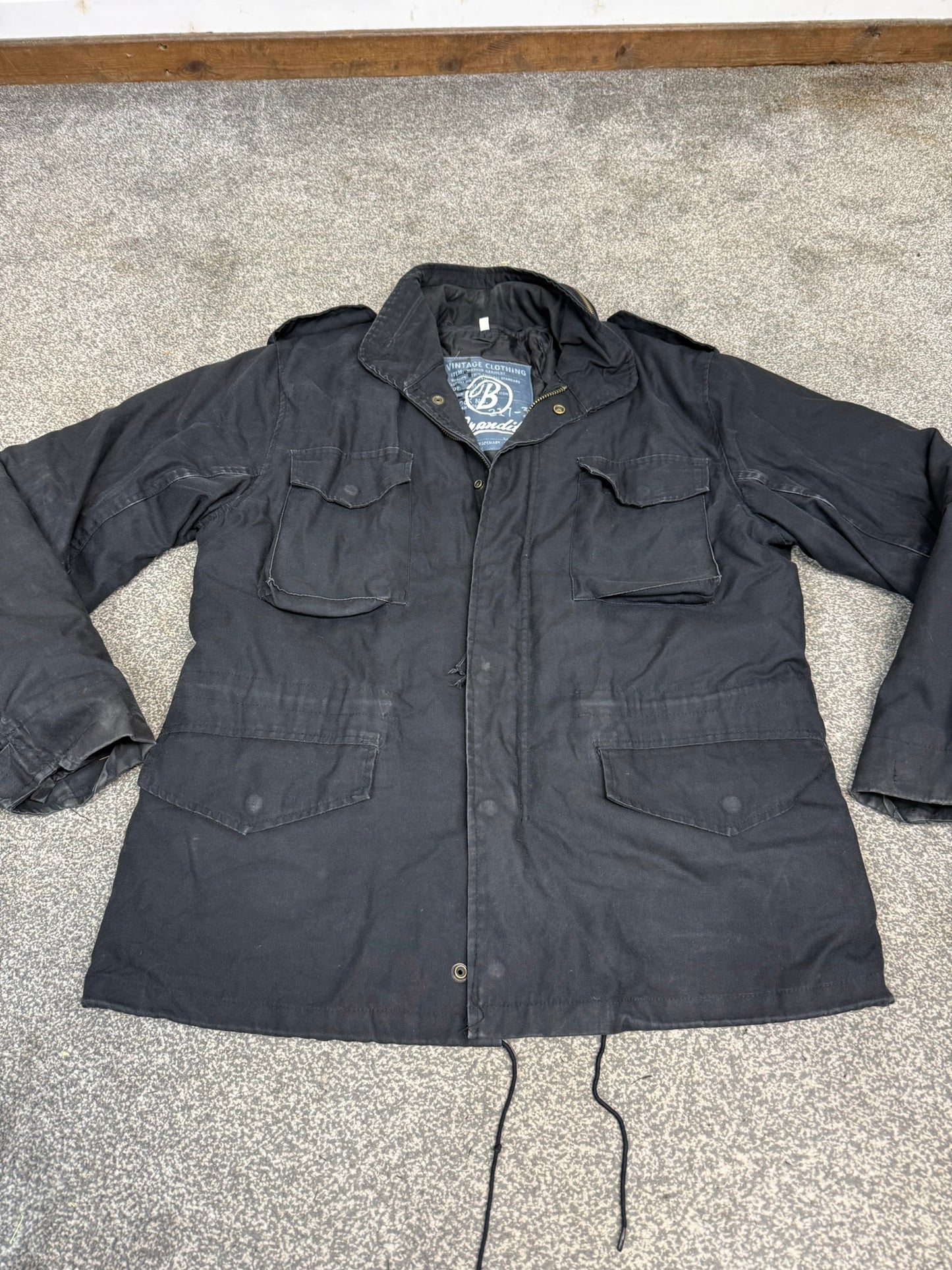 Brandit M65 Vintage Clothing Jacket Parka With Liner - Large