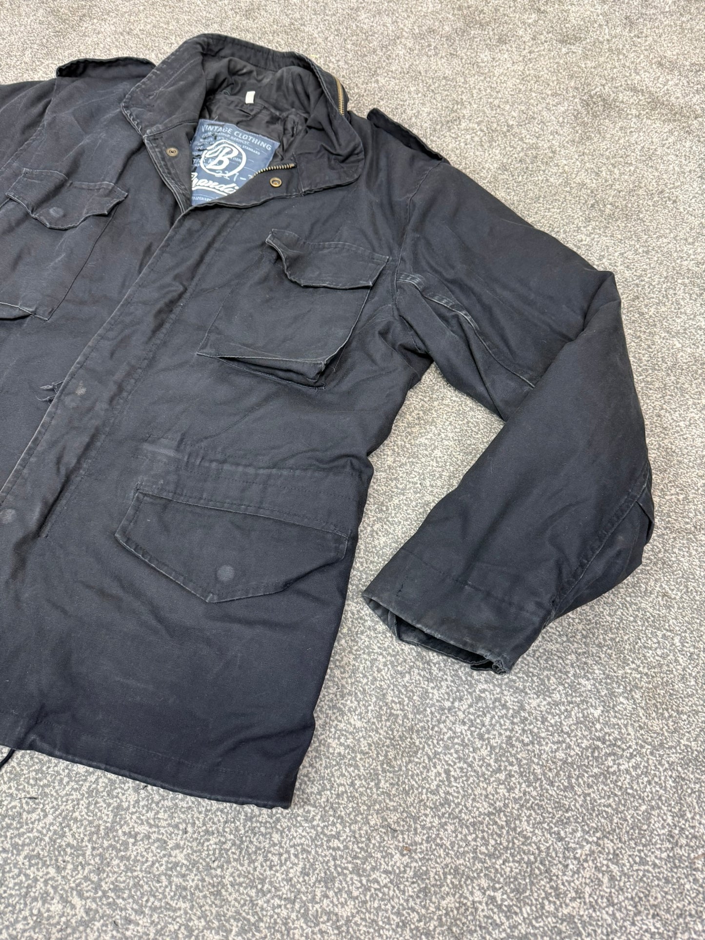 Brandit M65 Vintage Clothing Jacket Parka With Liner - Large
