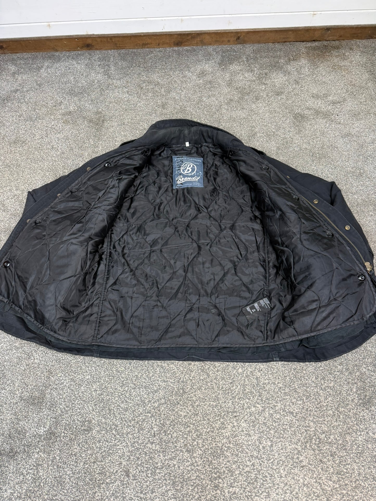 Brandit M65 Vintage Clothing Jacket Parka With Liner - Large