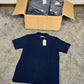 Box of 36x Navy Blue Polo Shirts T-Shirt Job Lot Wholesale NEW - LARGE Resale Printing Car Boot Stock