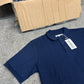 Box of 36x Navy Blue Polo Shirts T-Shirt Job Lot Wholesale NEW - LARGE Resale Printing Car Boot Stock