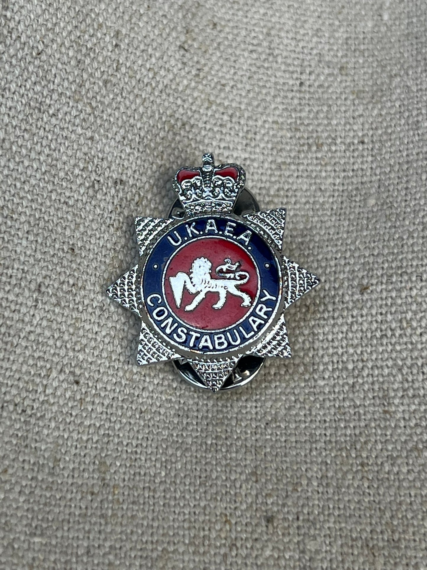 UKAEA United Kingdom Atomic Energy Constabulary Enamel Pin Badge Rare Collectible