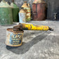 Vintage Slayer Sprayer Rustic Tin Shelf Display Farmhouse Patina Decor