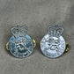 Rare AEA Atomic Energy Constabulary Collar Pin Badge PAIR Collectible Memorabilia