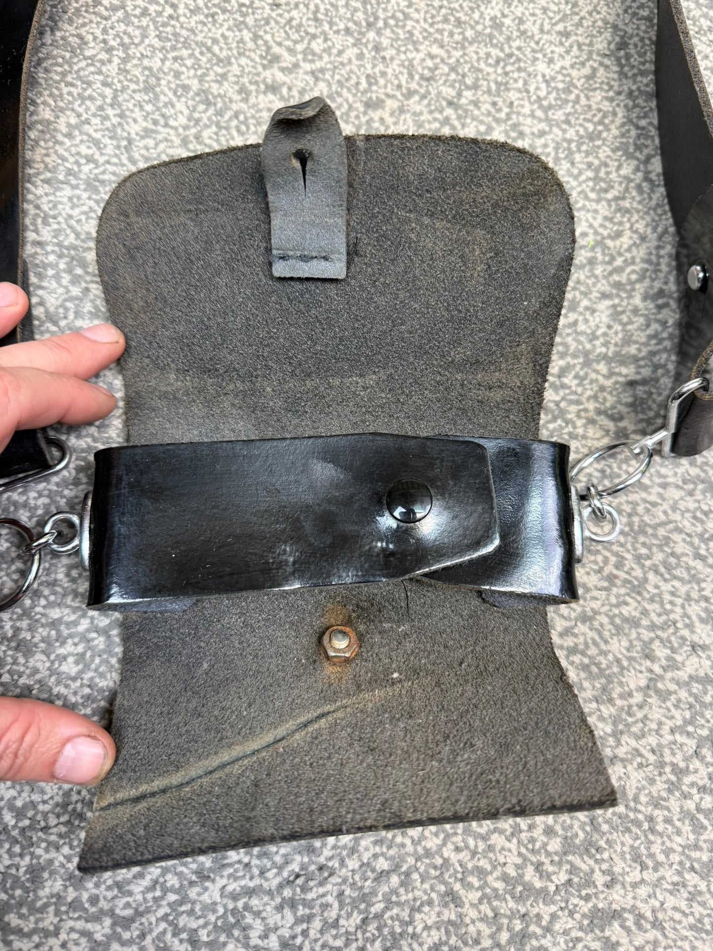 British Army Rifles Ceremonial Cross Belt & Pouch