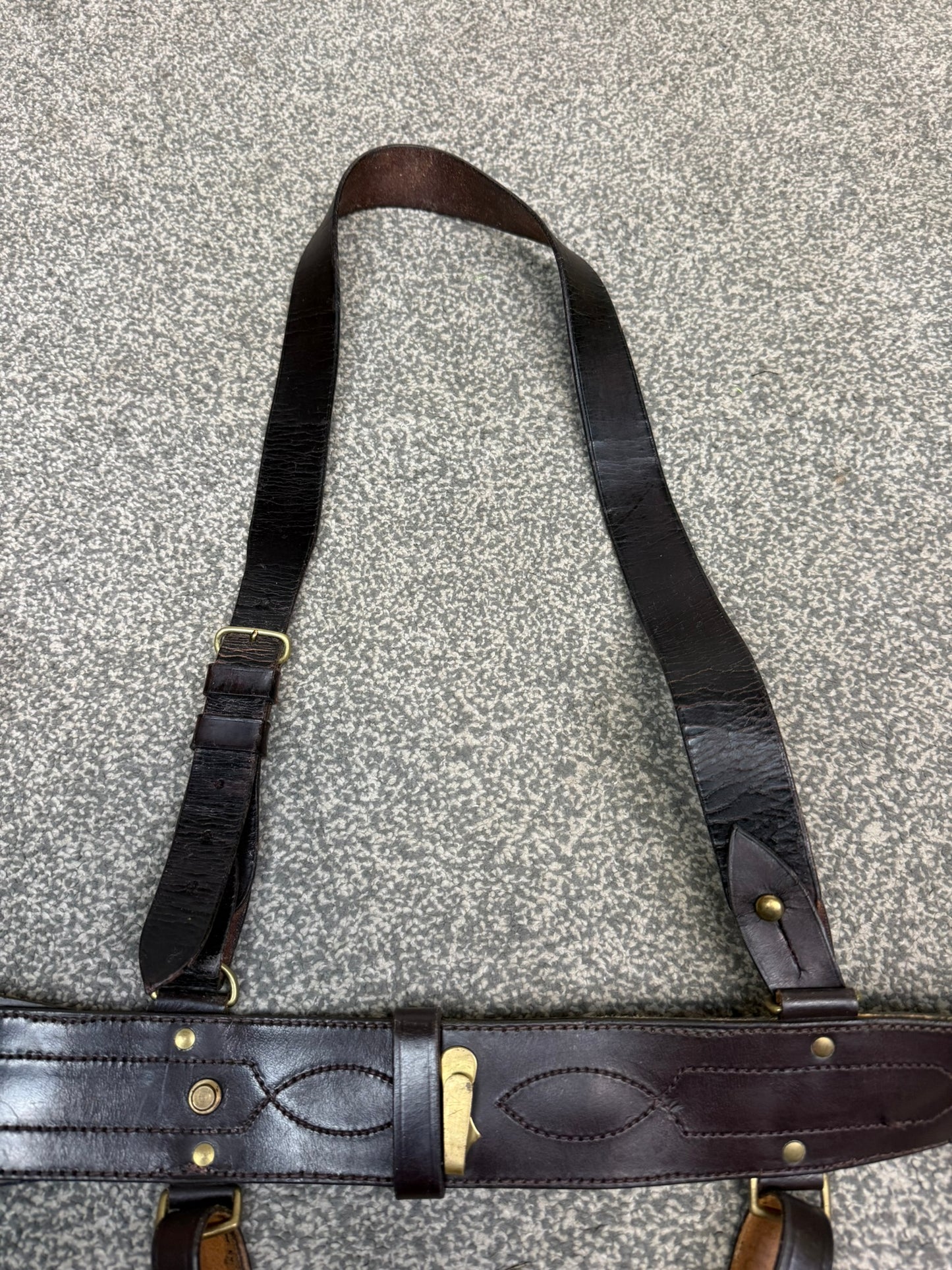 British Army Sam Browne Belt Shoulder Strap Sword Frog Size 3