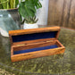 Vintage Royal Navy Wooden Storage Box Brass Inlay Anchor Nautical Maritime Watch Box