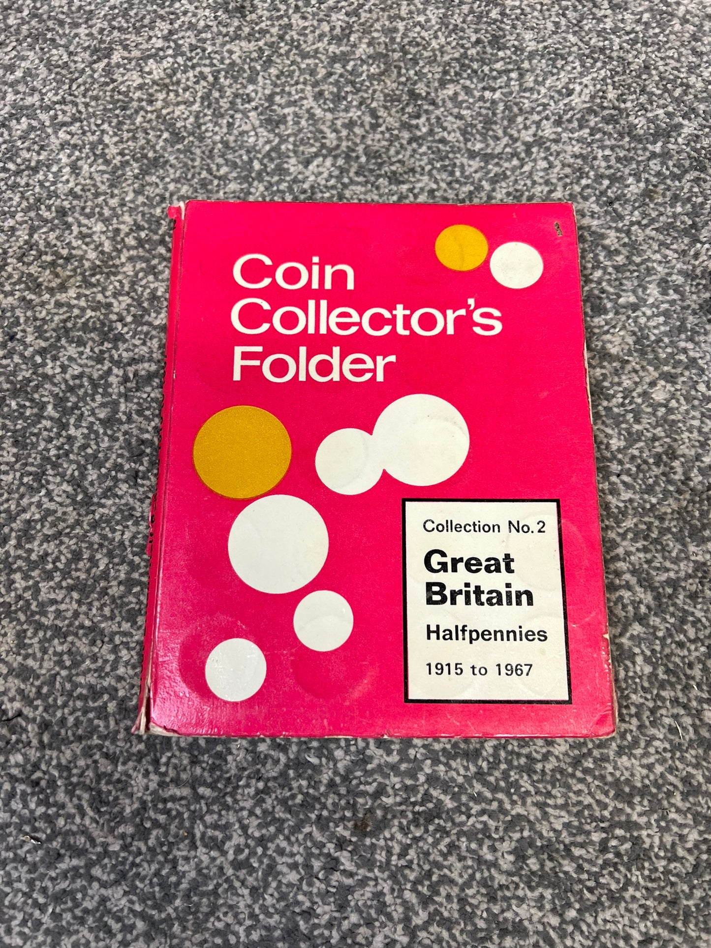 Coin Collectors Half Penny Folder Complete 1915 to 1967 Sandles No2.