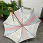 Vintage 70's Porsche Martini Racing Fabric Umbrella Rare Wooden Stick Collectible