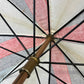 Vintage 70's Porsche Martini Racing Fabric Umbrella Rare Wooden Stick Collectible