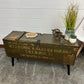 Rustic Wooden Storage Chest Table Reclaimed Vintage Ammo Box Blanket Side Table Coffee Table