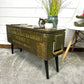 Rustic Wooden Storage Chest Table Reclaimed Vintage Ammo Box Blanket Side Table Coffee Table