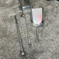 Vintage Art Deco Chrome Fireplace Tools Fire Companion "Mastercraft Production"