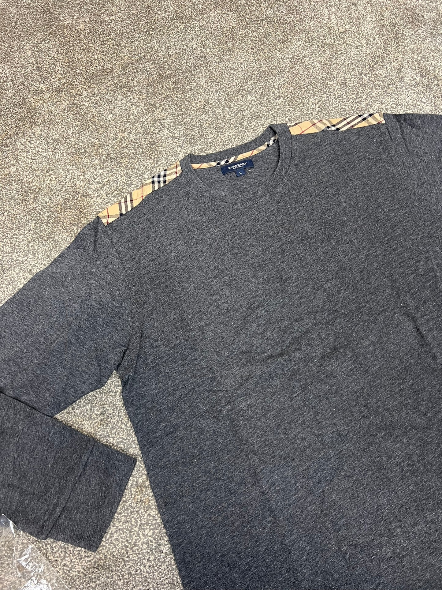 Vintage 90s Burberry Men's Jumper New In Packet - Large