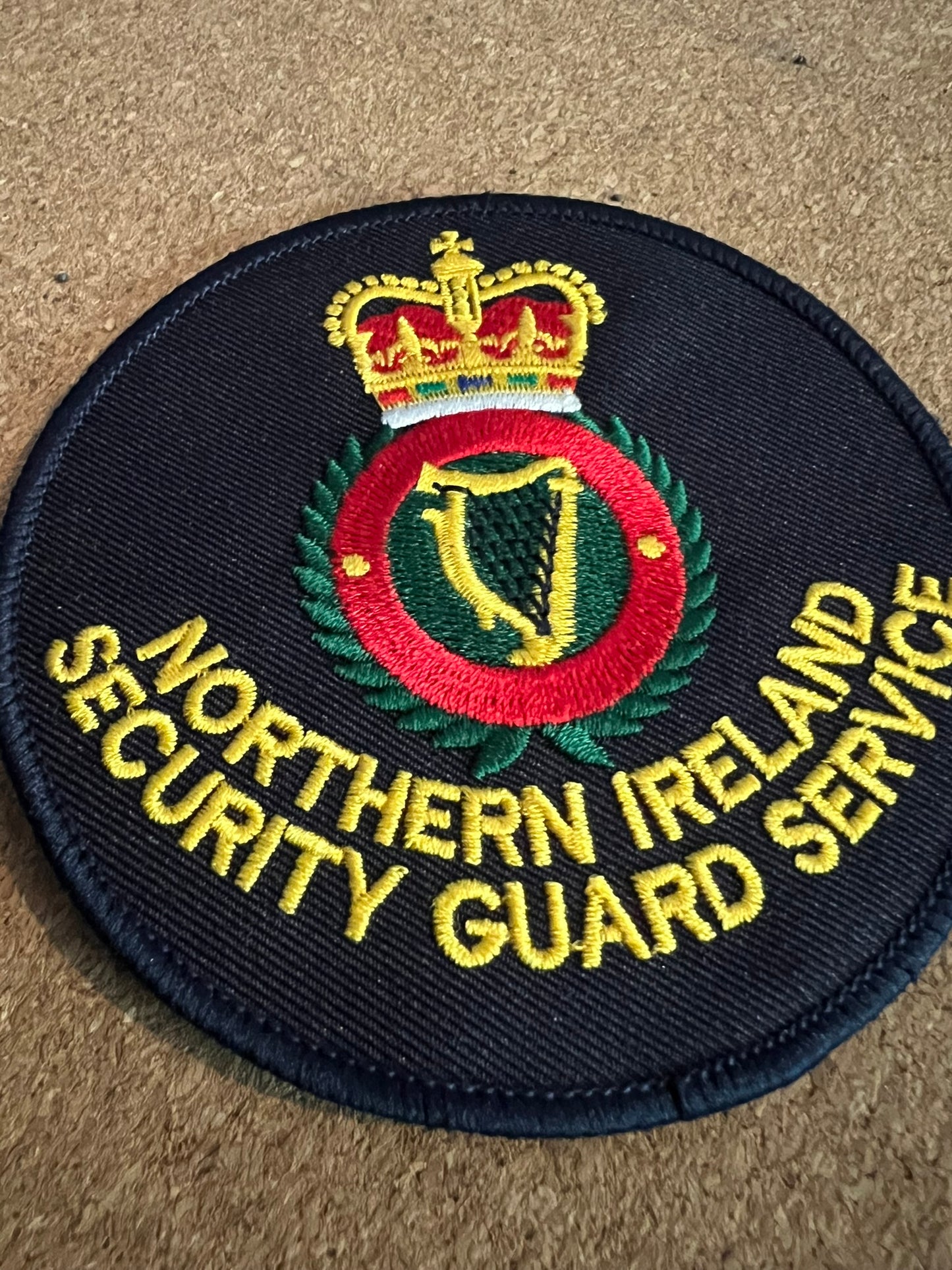 9x Genuine Northern Ireland Military Security Guard Service Embroidered Patch Badge Job Lot