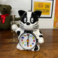 Vintage 80's Rhythm Speak Up Cat Quartz Alarm Clock Japan 'Norakuro' Retro Novelty