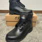 HM Prison Service Black Uniform Boots UK Size 2.5 With HMP Badge - New In Box