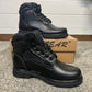 HM Prison Service Black Uniform Boots UK Size 2.5 With HMP Badge - New In Box