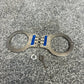 Ex Police Folding Handcuffs Genuine With 2x Keys Collectible Memorabilia Restraint