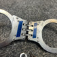 Ex Police Folding Handcuffs Genuine With 2x Keys Collectible Memorabilia Restraint