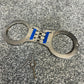 Ex Police Folding Handcuffs Genuine With 2x Keys Collectible Memorabilia Restraint