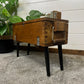 Vintage Rustic Wooden Box Side Table Storage Reclaimed Chest Farmhouse Coffee Table