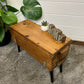 Vintage Rustic Wooden Box Side Table Storage Reclaimed Chest Farmhouse Coffee Table