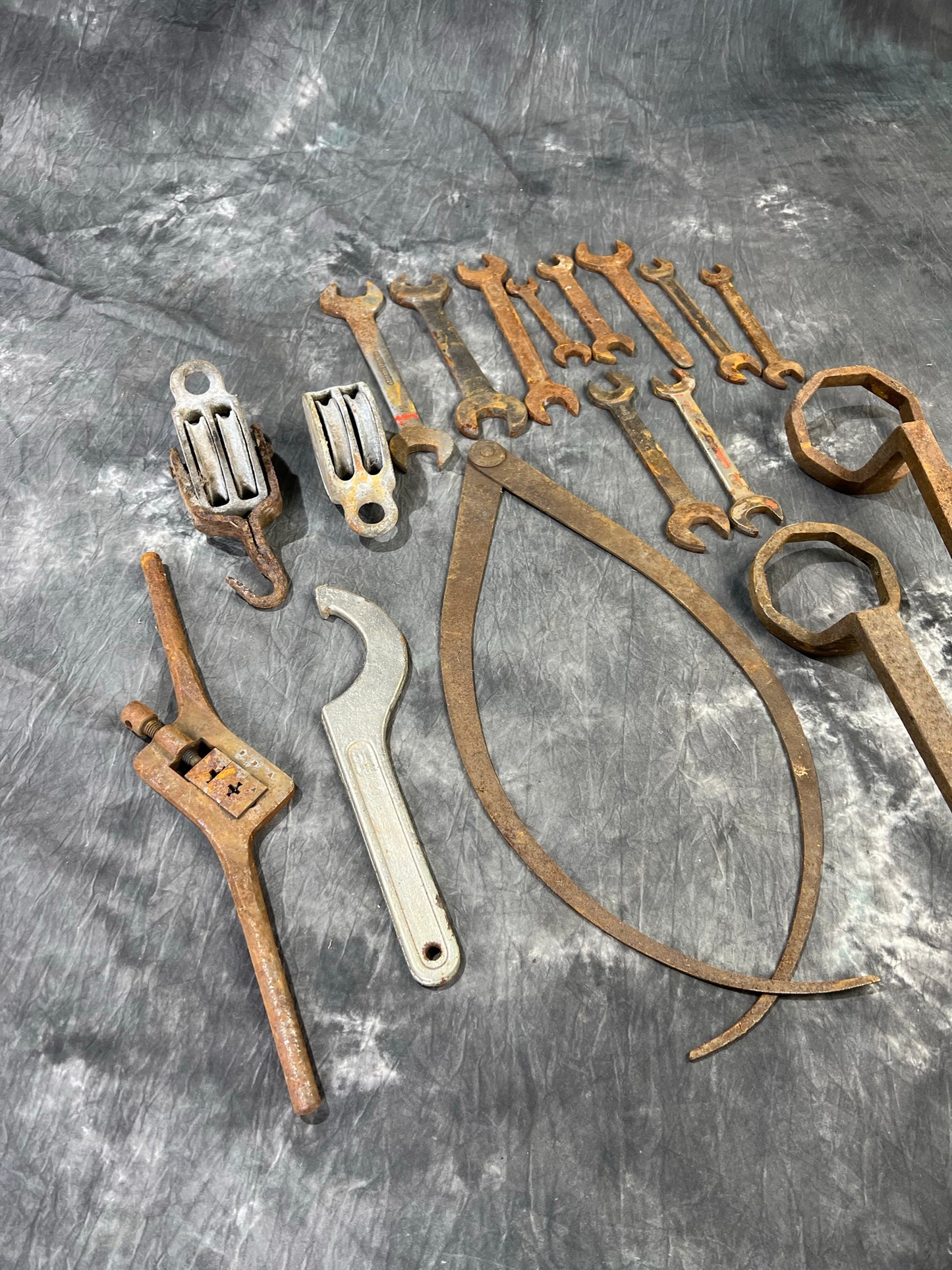 Vintage Garage Workshop Tools JOB LOT - 17x Items Reclaimed Workshop Tools