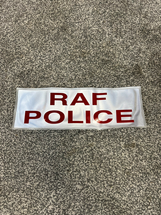 RAF Police Clothing Badge Patch Genuine Obsolete Reflective Collectible Film TV