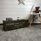 Rustic Wooden Ammo Box Industrial Vintage 1987 Blanket Box Storage Chest Coffee Table