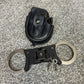 Ex Police Genuine Hiatt Folding Hinged Handcuffs 2x Keys & Pouch Security Collectible Memorabilia Restraint