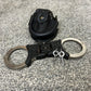 Ex Police Genuine Hiatt Folding Hinged Handcuffs 2x Keys & Pouch Security Collectible Memorabilia Restraint