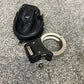 Ex Police Genuine Hiatt Folding Hinged Handcuffs 2x Keys & Pouch Security Collectible Memorabilia Restraint