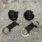 Ex Police Genuine Hiatt Folding Hinged Handcuffs 2x Keys & Pouch Security Collectible Memorabilia Restraint