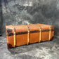 Vintage Bentwood Steamer Trunk Coffee Side Table Original Travel Storage Chest