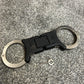 Ex Police Genuine Hiatt Folding Hinged Handcuffs & Key Security Collectible Memorabilia Restraint