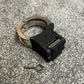 Ex Police Genuine Hiatt Folding Hinged Handcuffs & Key Security Collectible Memorabilia Restraint