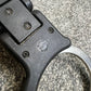 Ex Police Genuine Hiatt Folding Hinged Handcuffs & Key Security Collectible Memorabilia Restraint