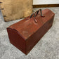 Vintage Enox Metal Toolbox Tool Retro Rustic Craft Box Rat Rod