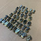 39x Ex Police Vintage Police Chrome Numbers Collar Number Job Lot