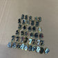 39x Ex Police Vintage Police Chrome Numbers Collar Number Job Lot