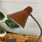 Vintage Retro Flexible Brown Desk Lamp Mid Century 50's Made in Hong Kong