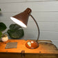 Vintage Retro Flexible Brown Desk Lamp Mid Century 50's Made in Hong Kong