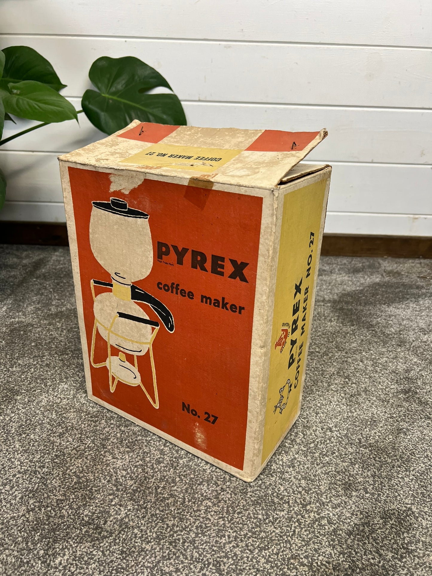 Vintage Pyrex Coffee Maker No 27. Complete & Unused in Box Retro 50's Collectible