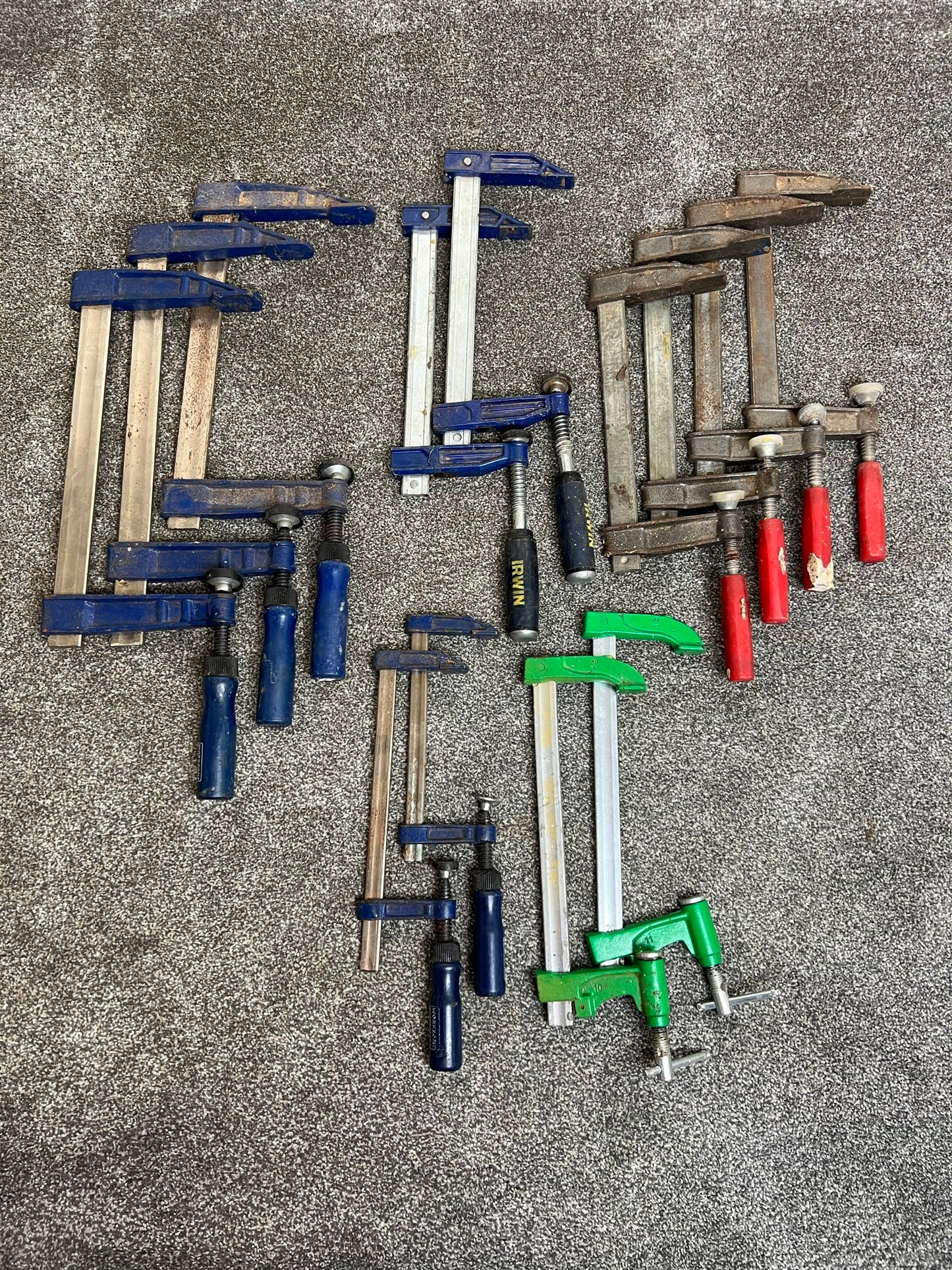 13x Woodwork F Clamp Job Lot Carpenter Workshop Tools