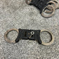 Ex Police Genuine Hiatt Folding Hinged Handcuffs & Key Security Collectible Memorabilia G2